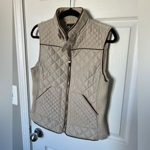 Cream Quilted Vest